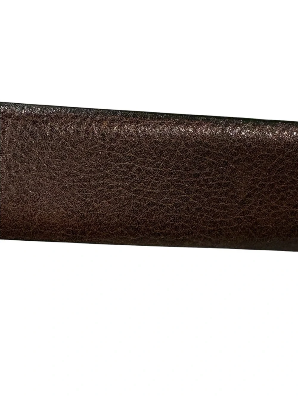 Torino - Men's Leather Italian Glazed Milled Calfskin Belt - Brown. Size 42